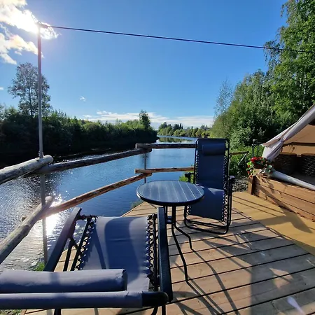 Luksusowy namiot Sunset Glamping - Luksustelttamajoitus Powerparkin Laehellae Voltti