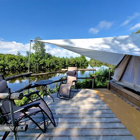 럭셔리텐트 Sunset Glamping - Luksustelttamajoitus Powerparkin Laehellae