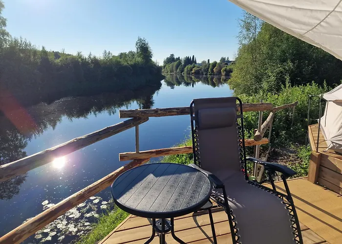 Sunset Glamping - Luksustelttamajoitus Powerparkin Lähellä Luksusteltat Voltti